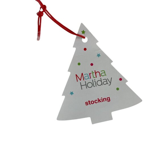 Martha Holiday Stockings Red & White Faux Fur Christmas Stockings Set of 2 - Picture 4 of 9